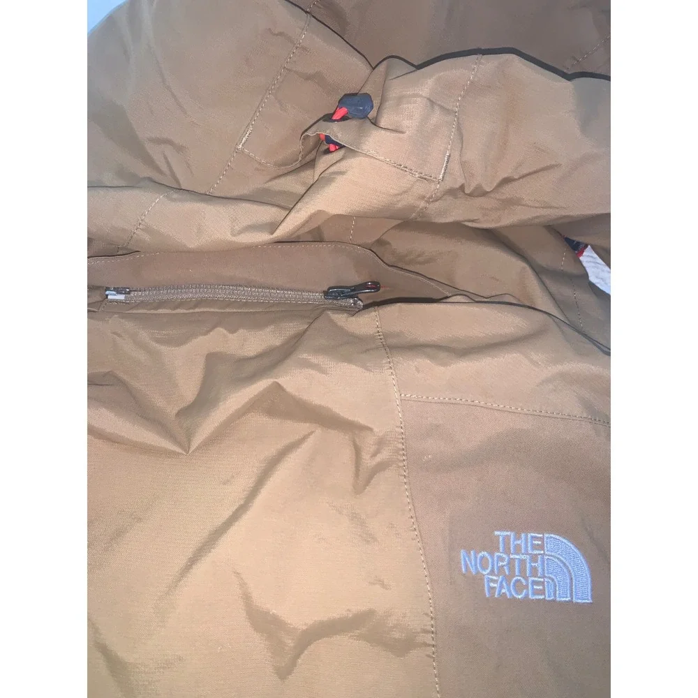 The North Face Varius Guide HyVent Jacket Mens Large Tan Brown Waterproof Shell